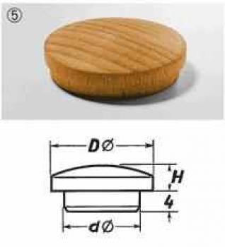 Abdeckkappen Holz 25 mm Typ 5