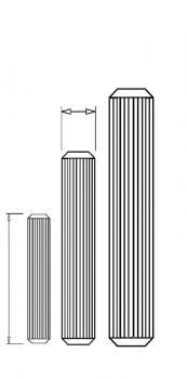  Riffeldübel Holzdübel 6 mm