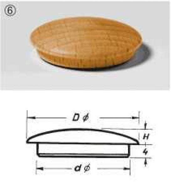  Abdeckkappen Holz 10 mm Typ 6